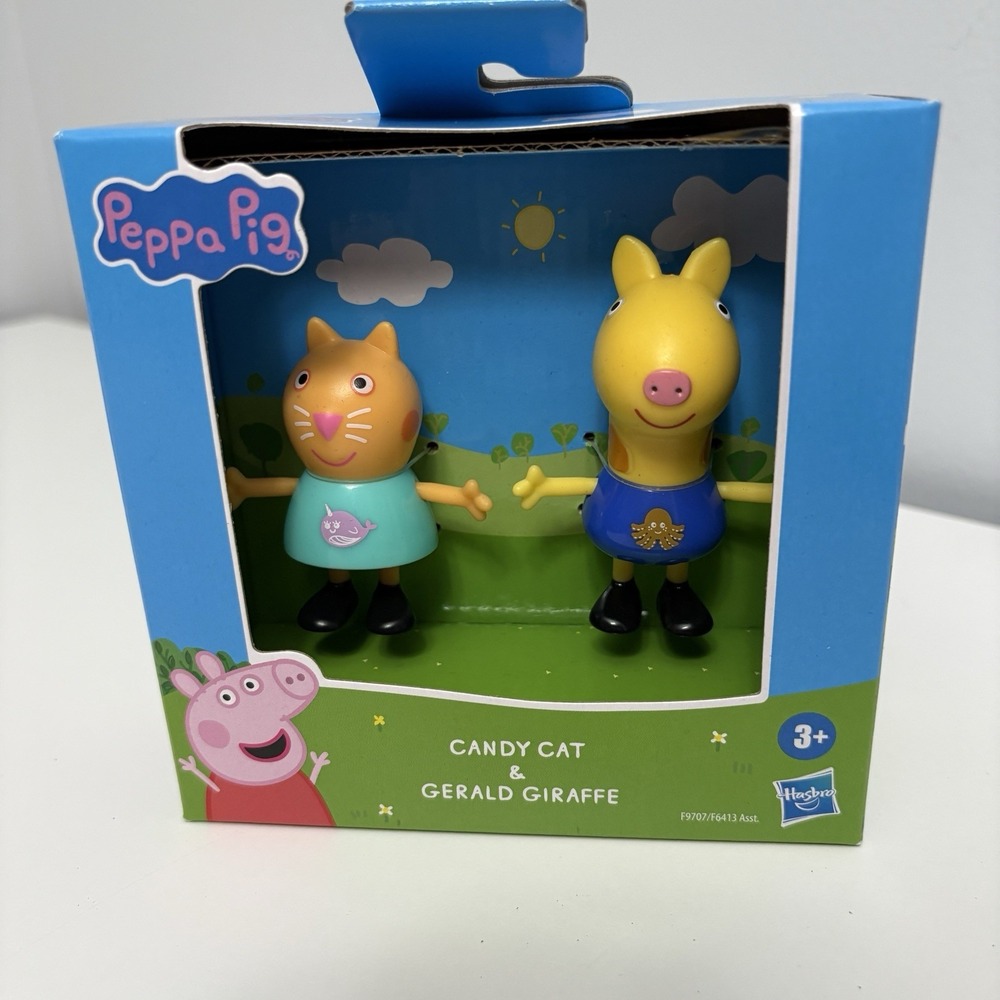 Peppa Pig CANDY CAT & GERALD‎ GIRAFFE Figures 2.5" NEW